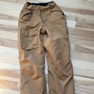 Mens Small khaki snow pants